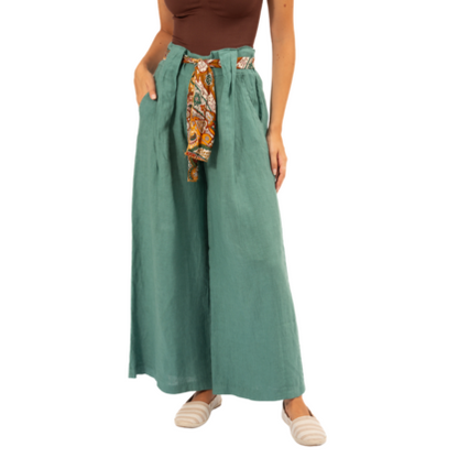 Vera May Italian Linen Lake Pant 6378
