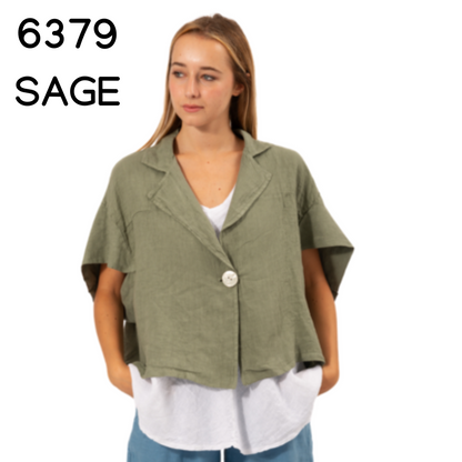 ITALIAN LINEN TOP