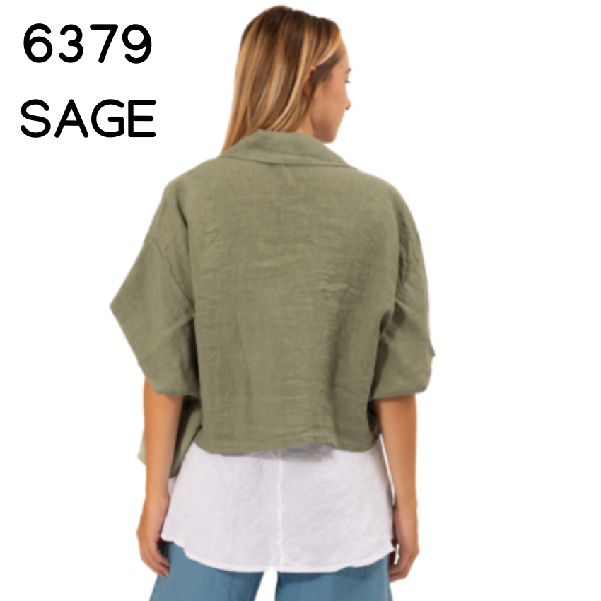 ITALIAN LINEN TOP
