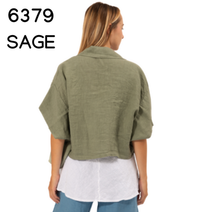 ITALIAN LINEN TOP