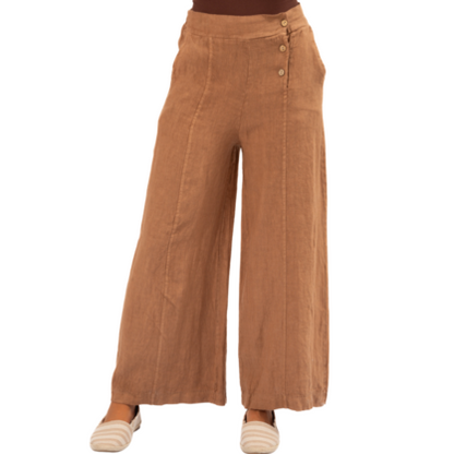Vera May Italian Linen Macchiato Pant 6383