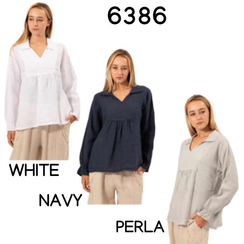 ITALIAN LINEN TOP