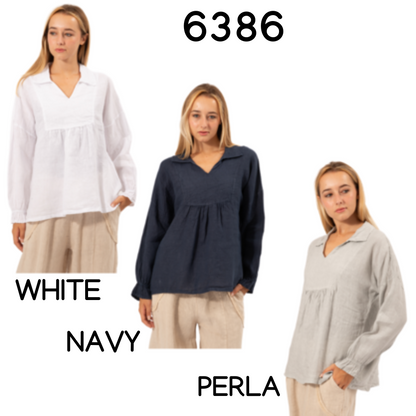 ITALIAN LINEN TOP