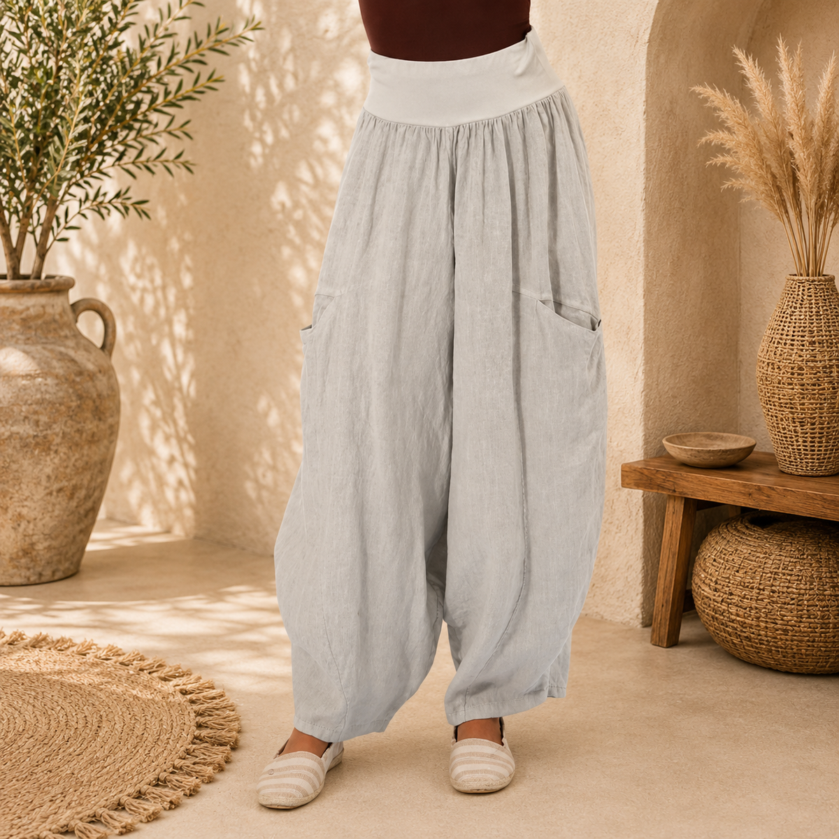 Vera May Italian Linen Perla Pant 6387