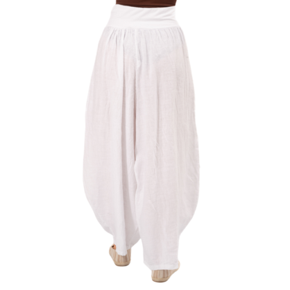 Vera May Italian Linen White Pant 6387