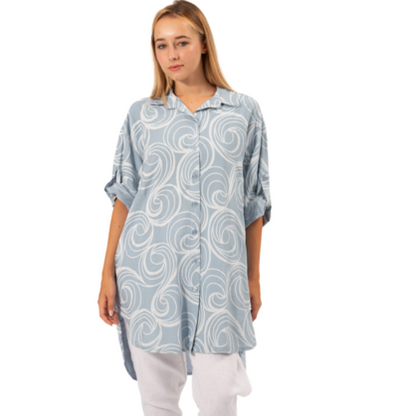 VERA MAY ITALIAN JEANS VISCOSE TOP 6394