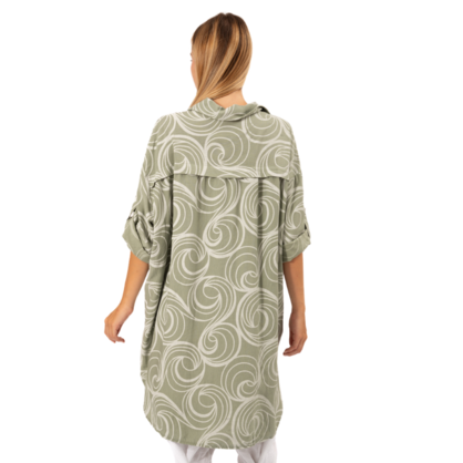 VERA MAY ITALIAN SAGE VISCOSE TOP 6394