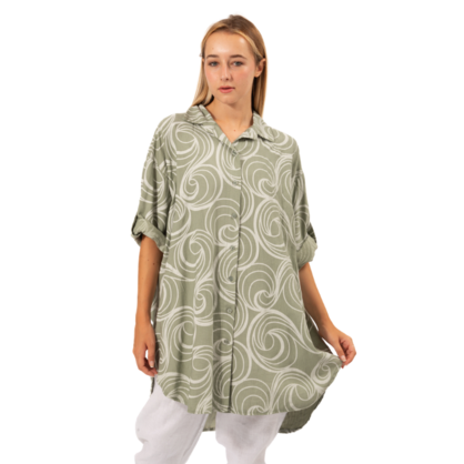 VERA MAY ITALIAN SAGE VISCOSE TOP 6394