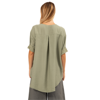 VERA MAY ITALIAN SAGE VISCOSE TOP 6396
