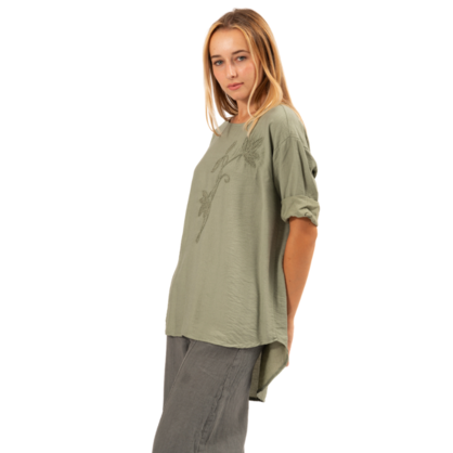VERA MAY ITALIAN SAGE VISCOSE TOP 6396