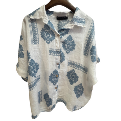 6397 JEANS ITALIAN LINEN TOP