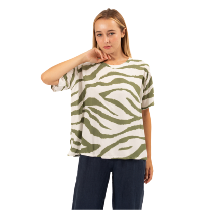 VERA MAY ITALIAN SAGE VISCOSE TOP 6405