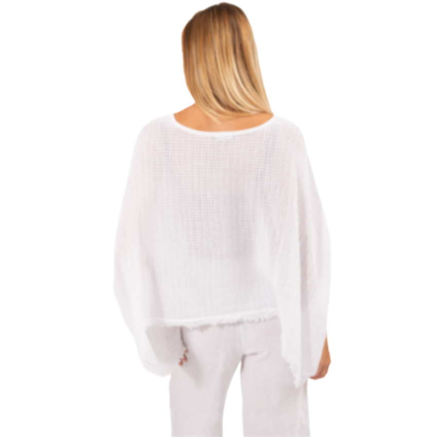 6406 WHITE ITALIAN COTTON TOP
