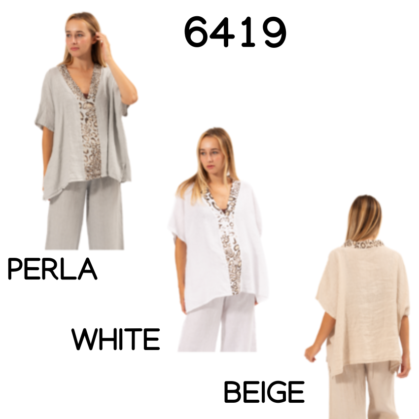 ITALIAN LINEN TOP
