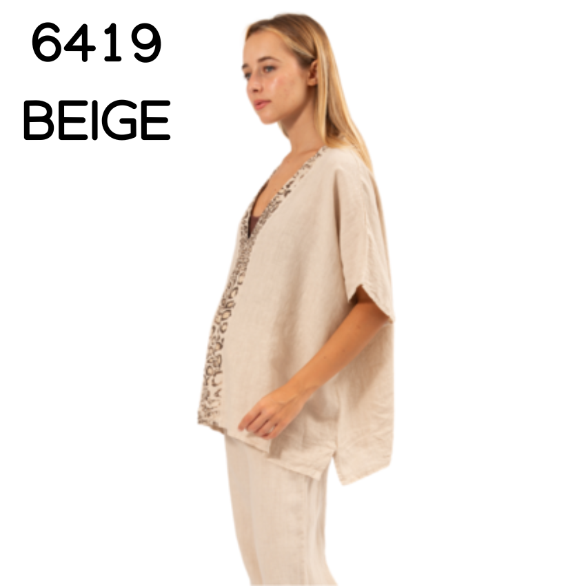 ITALIAN LINEN TOP