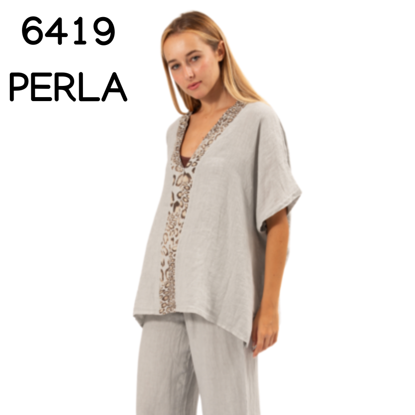ITALIAN LINEN TOP