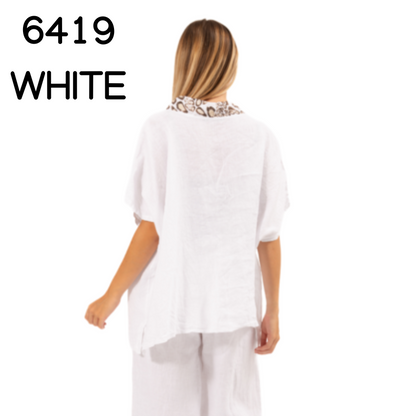 ITALIAN LINEN TOP
