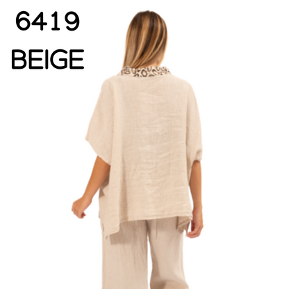 ITALIAN LINEN TOP