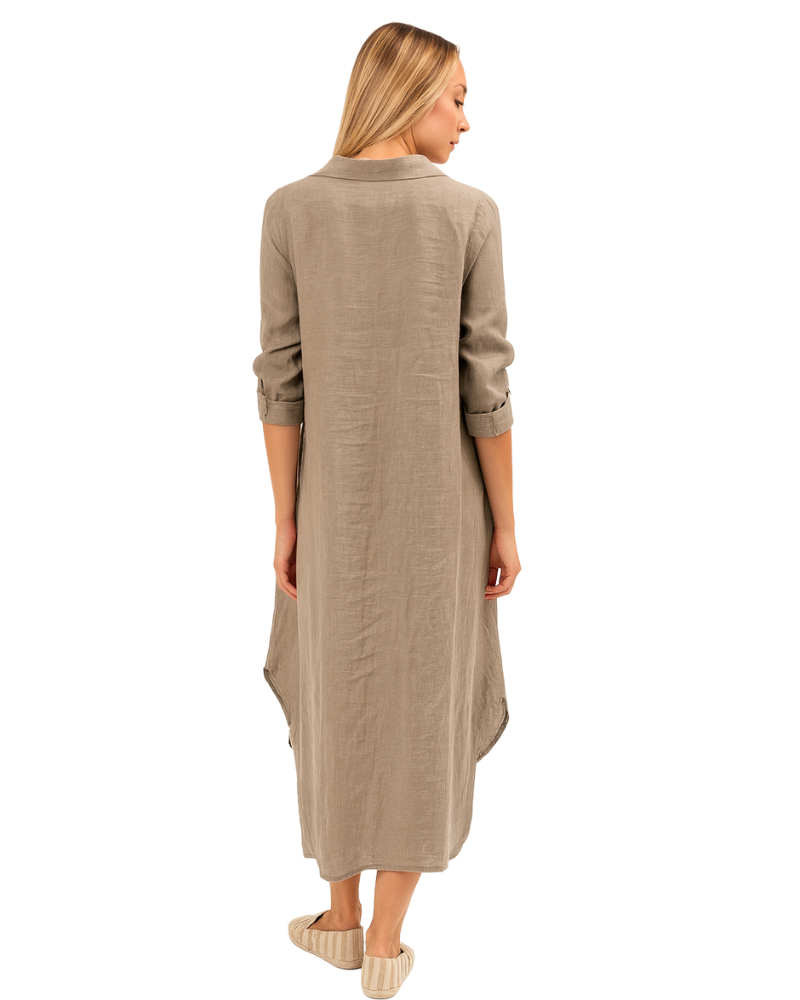 Vera May Italian Linen Fango Dress 6423