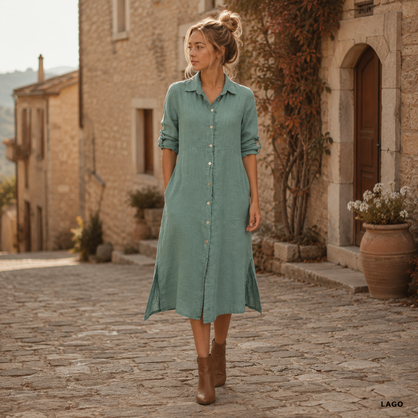 Vera May Italian Linen Lago Dress 6423
