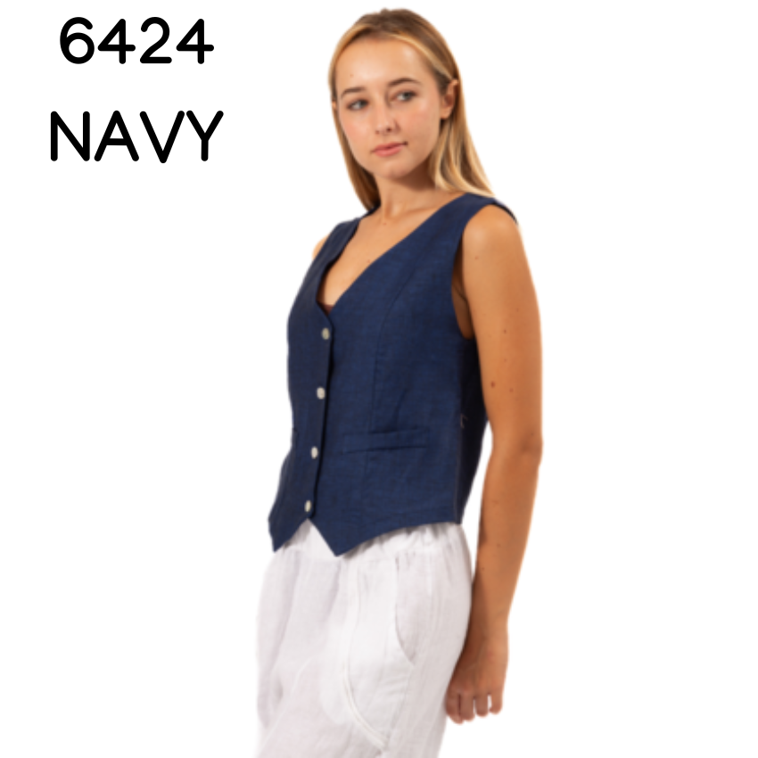 FRENCH LINEN TOP