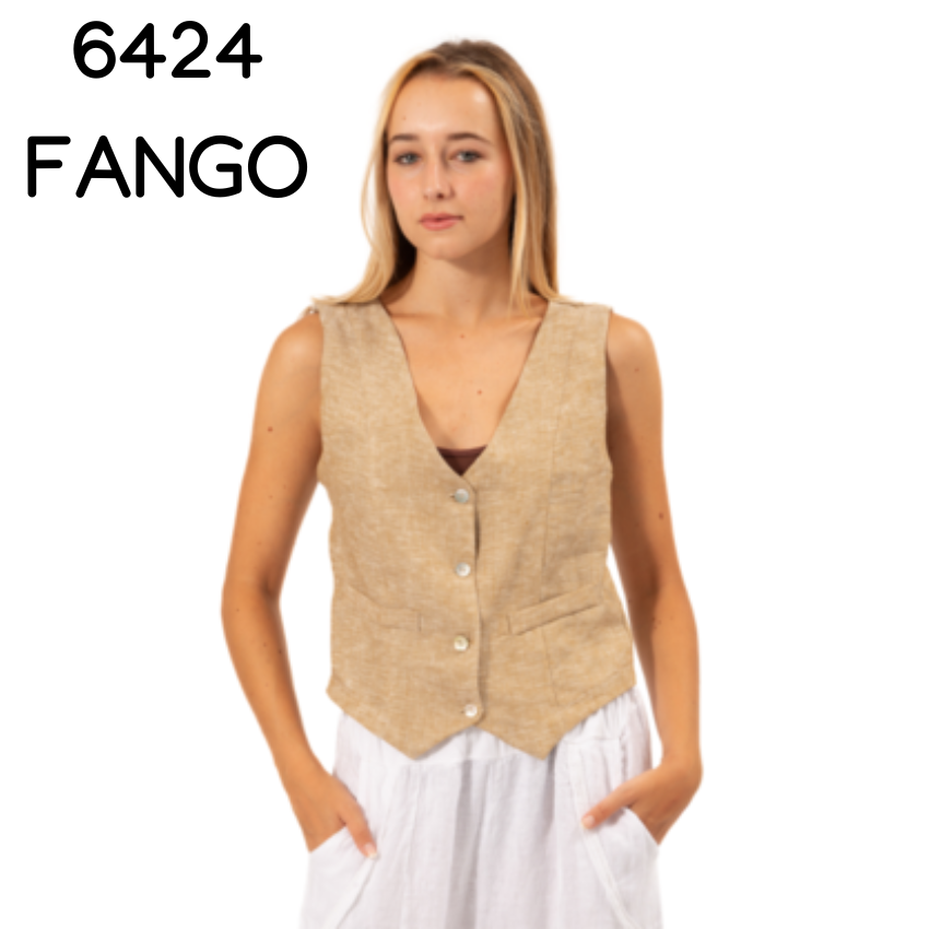 FRENCH LINEN TOP