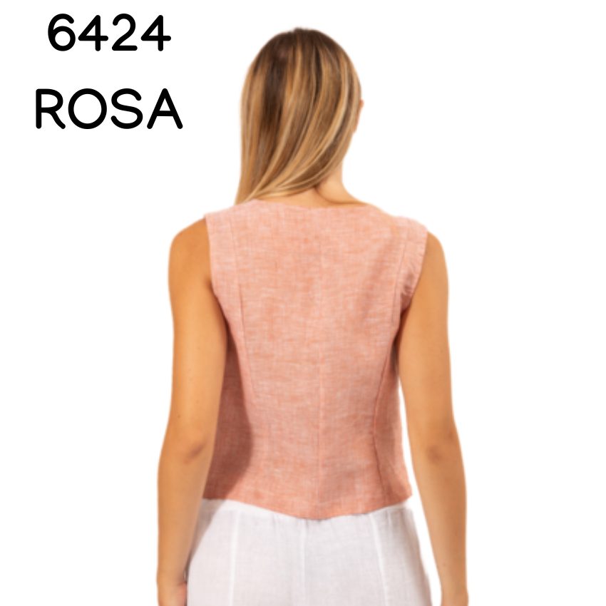FRENCH LINEN TOP