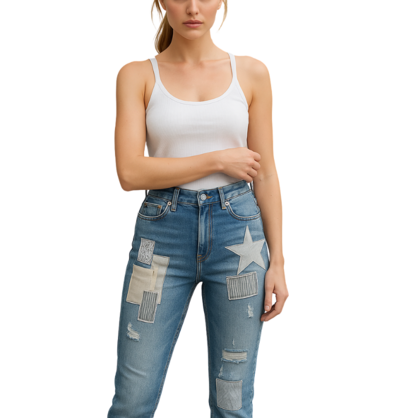 Vera May Italian Denim Jeans 7252