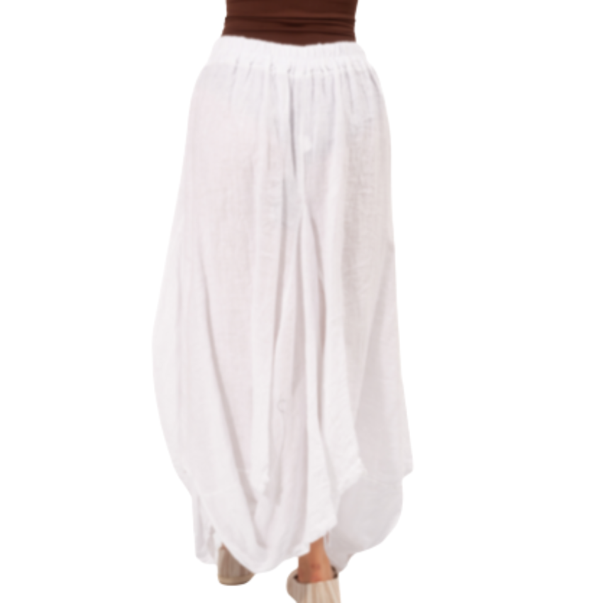 VERA MAY BIANCO ITALIAN LINEN SKIRT 6429