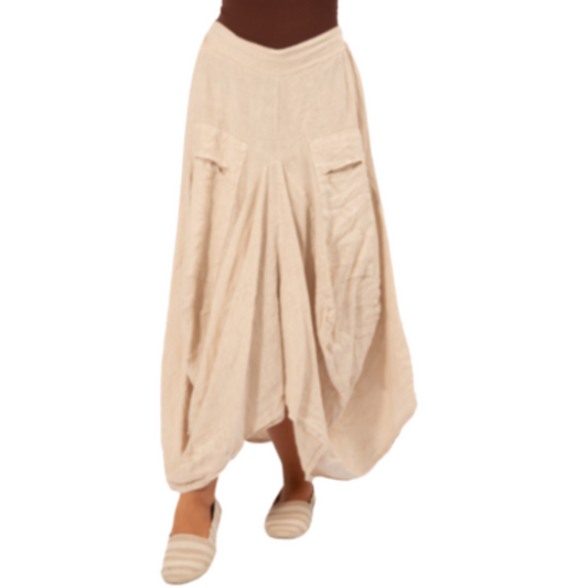 VERA MAY SABBIA ITALIAN LINEN SKIRT 6429