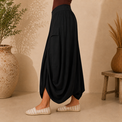 ITALIAN LINEN SKIRT (6429)