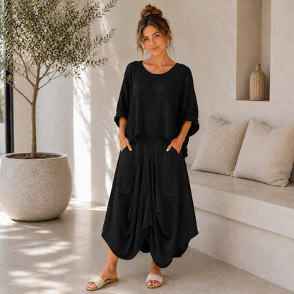ITALIAN LINEN SKIRT (6429)