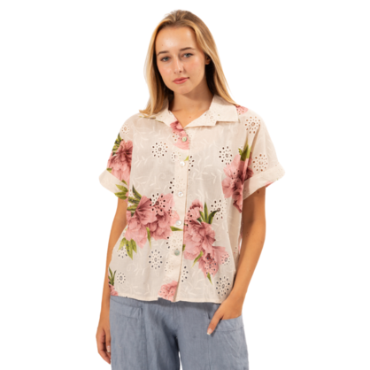 6431 PINK  ITALIAN COTTON TOP