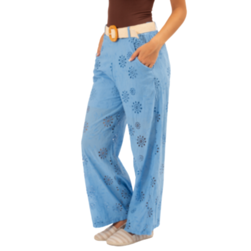 6432 BLUE ITALIAN COTTON PANT