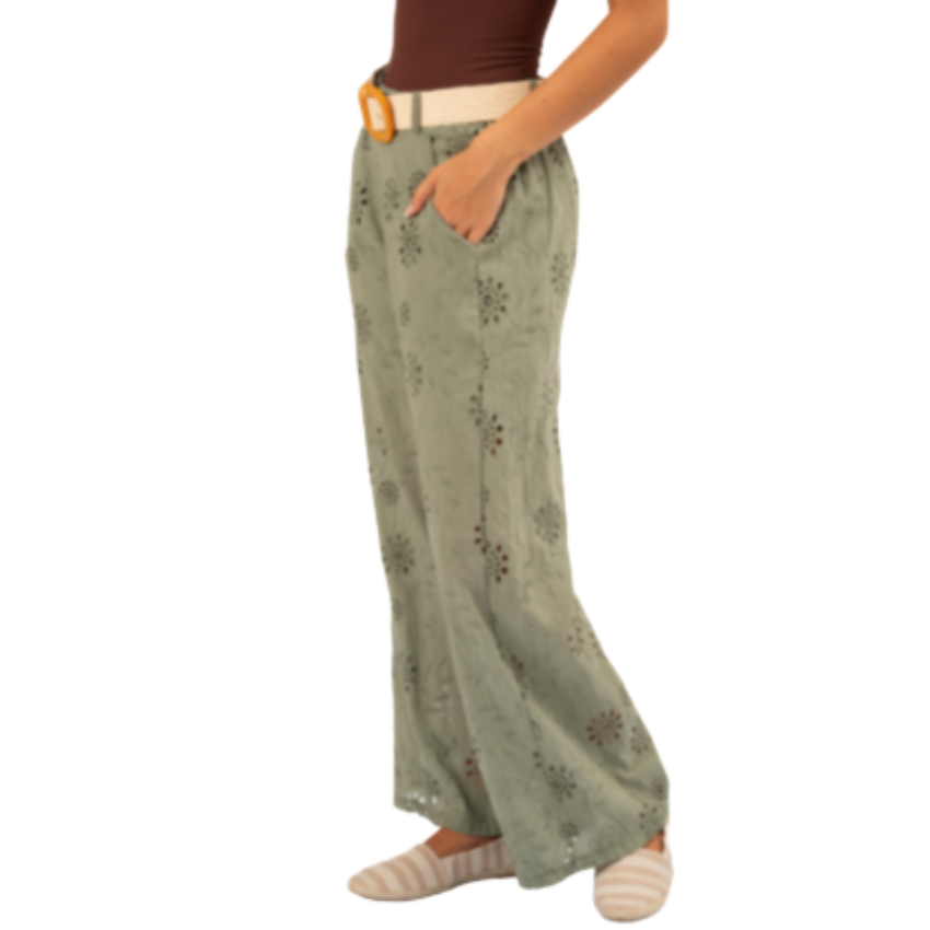 6432 SAGE ITALIAN COTTON PANT