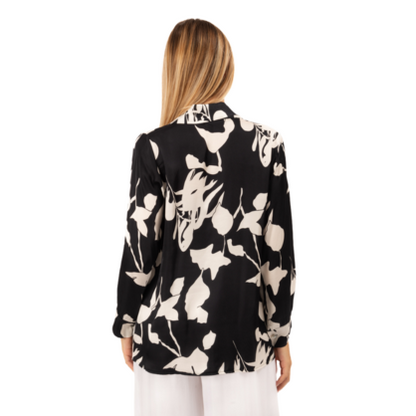 VERA MAY ITALIAN BLACK VISCOSE TOP 6449