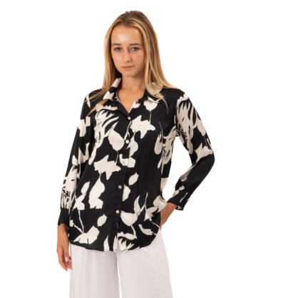 VERA MAY ITALIAN BLACK VISCOSE TOP 6449