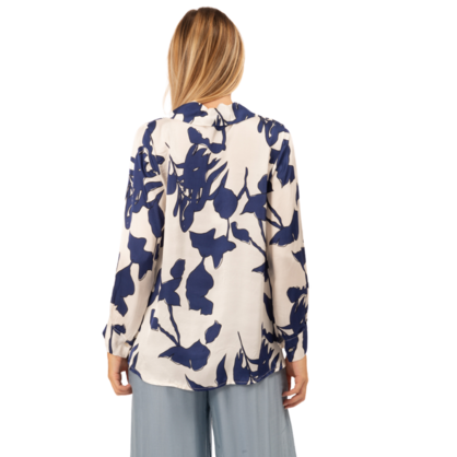 VERA MAY ITALIAN NAVY VISCOSE TOP 6449