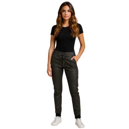 VERA MAY ITALIAN BLACK VISCOSE PANT 6526