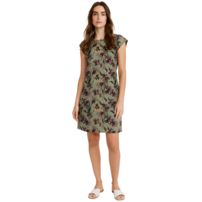 VERA MAY ITALIAN LINEN MILITARE DRESS 65701