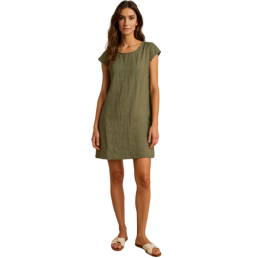 Vera May Italian Linen Militare Dress 6570