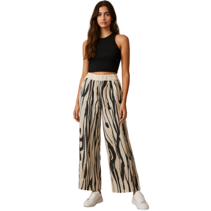 Vera May Italian Linen Beige Pant 65711