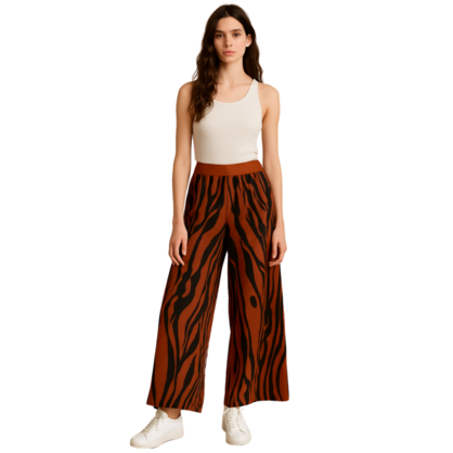 Vera May Italian Linen Rust Pant 65711