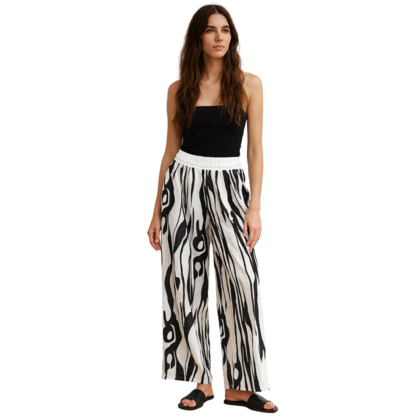 Vera May Italian Linen White Pant 65711