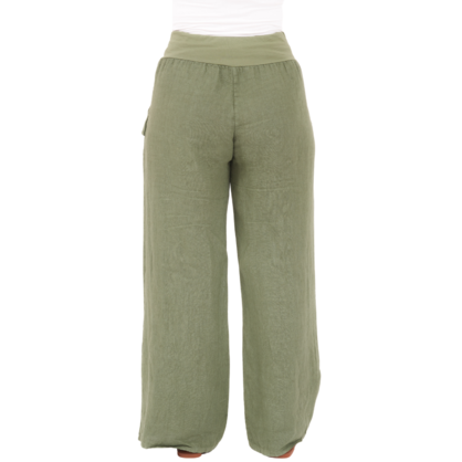Vera May Italian Linen Militare Pant 6649
