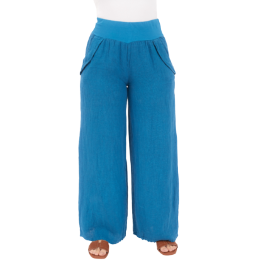 Vera May Italian Linen Prussia Pant 6649