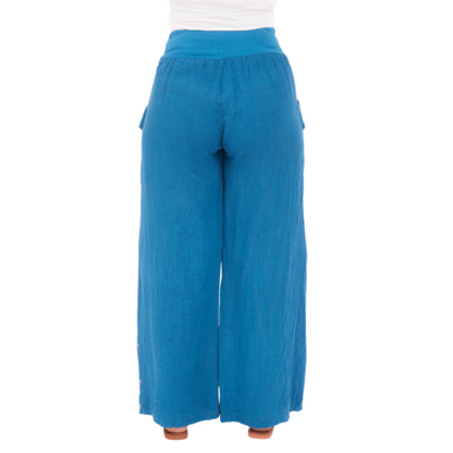 Vera May Italian Linen Prussia Pant 6649