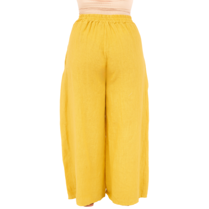 Vera May Italian Linen Senape Pant 6649