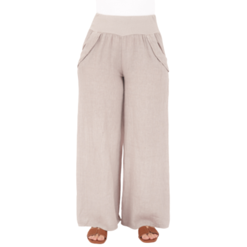 Vera May Italian Linen Fango Pant 6649