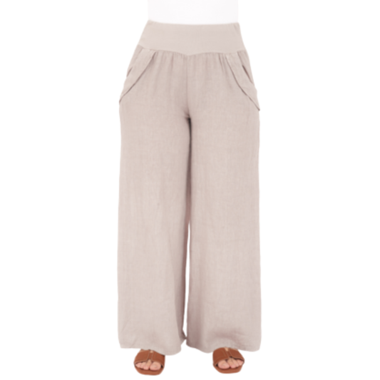 Vera May Italian Linen Fango Pant 6649